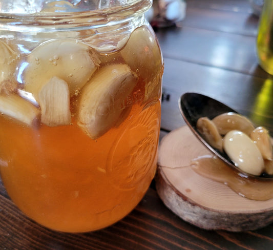 Feremented Garlic in Honey
